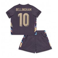Camisa de time de futebol Inglaterra Jude Bellingham #10 Replicas 2º Equipamento Infantil Europeu 2024 Manga Curta (+ Calças curtas)
